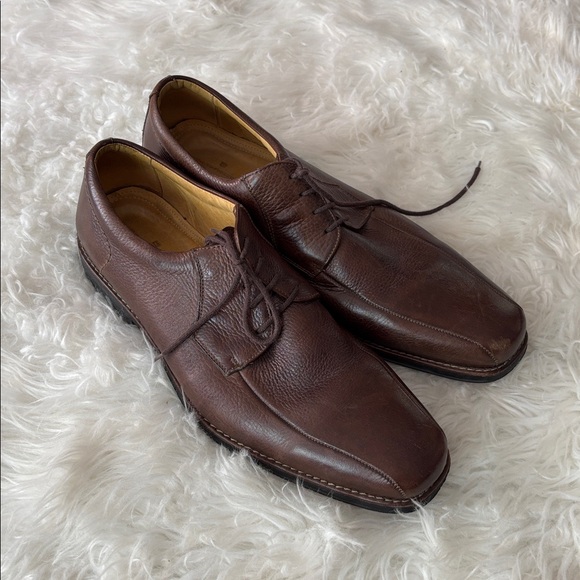 Sandro Moscolini Brown Leather Oxfords Loafers Dress Shoes Sz 14